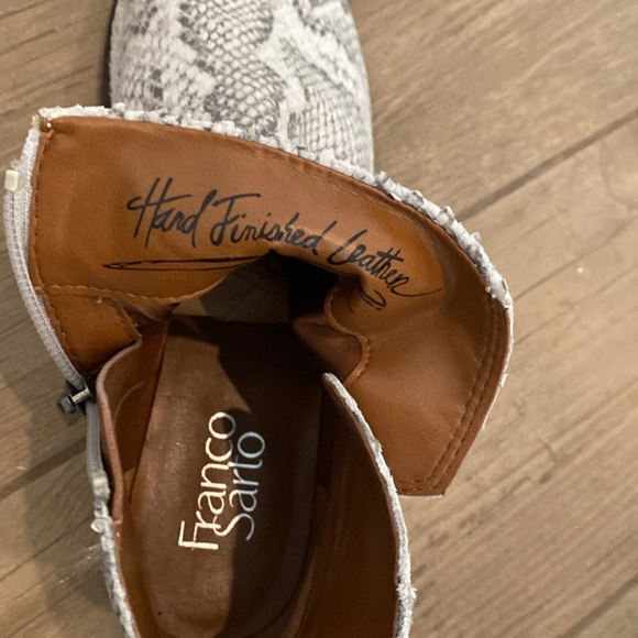 Franco Sarto  Brand New Snake Skin Leather Booties - Picture 6 of 6